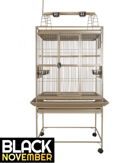 Parrot-Supplies Dakota Play Top Parrot Cage Stone